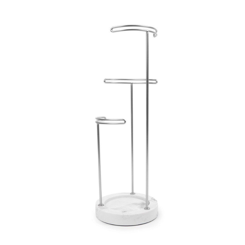 Umbra Tesora sieradenhouder 15x42x15cm staal wit/Metallic nikkel SHOWROOMMODEL SHOW24839
