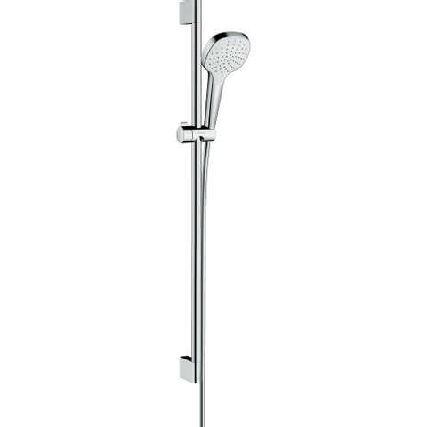 Hansgrohe Croma Select E glijstangset met Croma Select E 1jet handdouche 90cm met Isiflex`B doucheslang 160cm wit/chroom 0605317