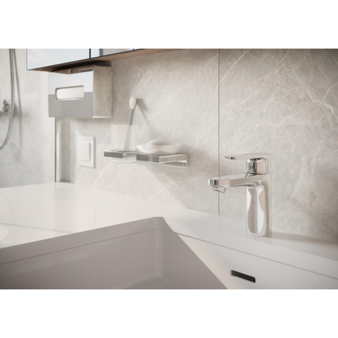 Hansgrohe AddStoris Q zeephouder - met schaal - hoogglans chroom SW651388