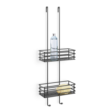 Zack Iparo grand panier de douche noir acier inoxydable SW538613