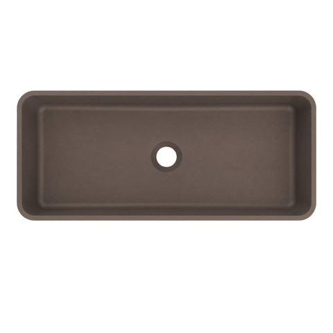 Arcqua Case Opbouw Waskom - rechthoek - 60x26cm - mat mokka SW1584225