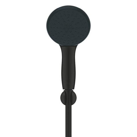 Grohe Eurosmart Badkraanset - eengreeps - opbouw - ronde handdoucheset - matte black (mat zwart) SW1204273