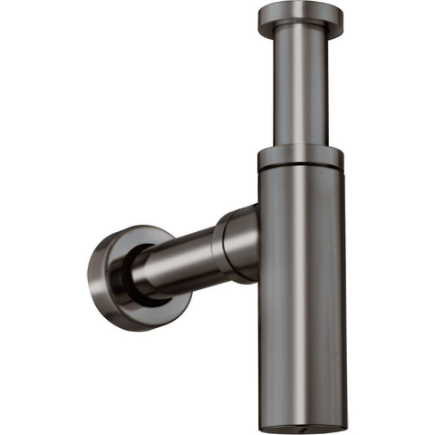 Crosswater Union Siphon - 40cm de long - noir chrome brossé SW968249