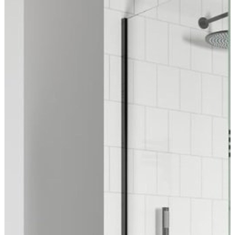 Crosswater GALLERY Muurprofiel - 200cm - voor 8 - 10mm glas - mat zwart SW700811