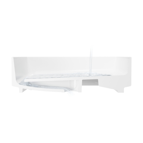 Hansgrohe Xuniva opzetwaskom - 40x40x12cm - vierkant - wit SW1413646