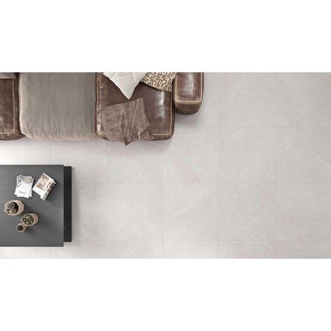 ÉCHANTILLON Ceralto Sylvaro Tone Carrelage de sol et mural 90x90cm 10mm rectifié grès cérame White SW913302