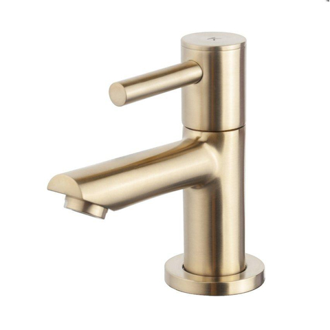 Wiesbaden Julia ensemble fontaine solid surface avec niche 54x20x20cm mat blanc incl. robinet fontaine Amador en laiton brossé SW793757
