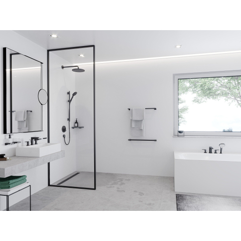 Hansgrohe AddStoris Q handdoekhaak dubbel - mat zwart SW651196