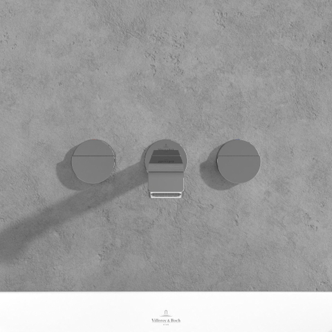 Villeroy & Boch Dawn wastafeluitloop set - zonder pop up afvoergarnituur - hoogglans chroom SW974307