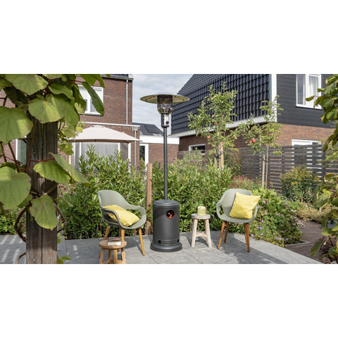 Eurom Chauffage de terrasse THG 10000 Chauffage de patio au gaz 10000 watts Noir mat SW539137