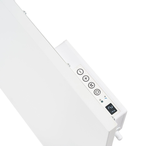 Eurom E-infrared Panneau infrarouge - 63.8x64cm - IP24 - 425watt - sol/mur - Vertical - métal blanc mat SW999836