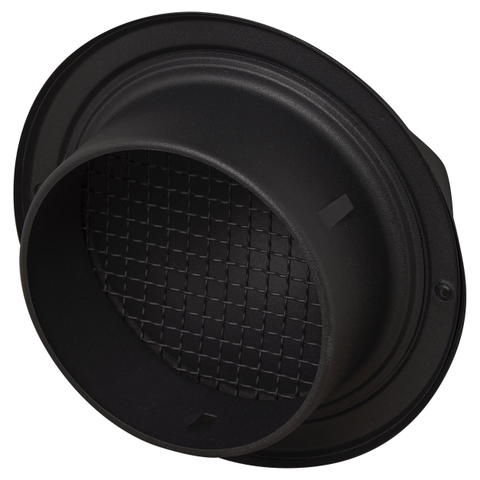 Sanivesk Grille de décharge - Ø15 - Bombé - Noir SW1212666