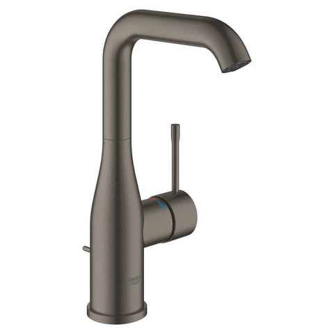 Grohe Essence Wastafelkraan Opbouw - uitloop 12.7cm - L-size - hoge draaibare uitloop - waste - brushed hard graphite (antraciet) SW701646