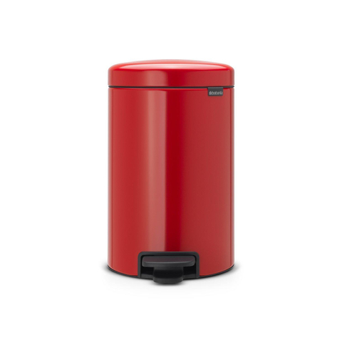 Brabantia NewIcon Poubelle 12 litres avec seau intérieur en plastique Passion Red SW767517