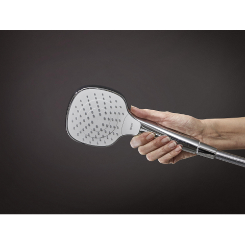 Hansgrohe Croma select e Vario glijstangset - met Croma - select E Vario - handdouche - ecosmart - 65cm - met isiflex B - doucheslang - 160cm wit/chroom - wit chroom 0605310