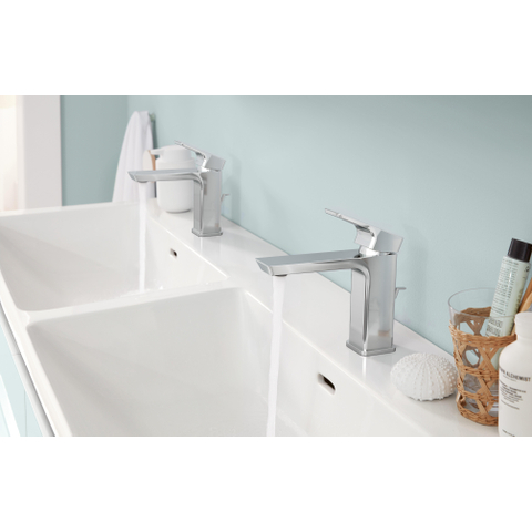 Villeroy & Boch Subway 3.0 meubelwastafel - 130x47cm - 2 kraangaten - met overloop - White Alpine (glans wit) SW641664