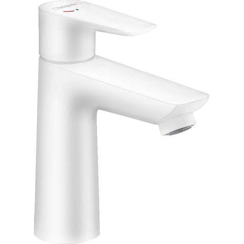 Hansgrohe Talis e 1 greeps wastafelkraan - 110 - coolstart - zonder afvoer - mat wit SW451544