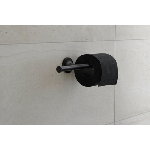 Duravit Starck T Toiletrolhouder - dubbel - zonder klep - mat zwart SW297075