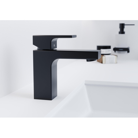 Hansgrohe Vernis Shape 1 greeps wastafelkraan - 100 zonder afvoer - hoogglans chroom SW651613