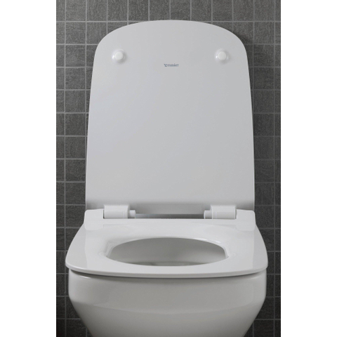 Duravit Durastyle Lunette cuvette rallongé avec couvercle et amortisseur blanc SW54214