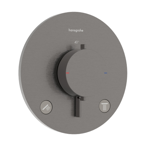 Hansgrohe Ecostat comfort s Inbouw - thermostaat - voor 2 functies - zwart chroom SW1245319