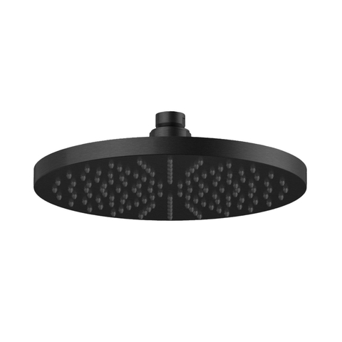 Hotbath Cobber ensemble de douche pluie apparent – douche de tête Ø 20 cm – bras mural courbé 40 cm – noir mat PVD SW1437749