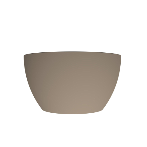Arcqua Olivia Waskom - 22x22cm - rond - opbouw - mat truffel SW1447229