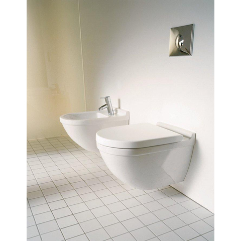 Duravit Starck 3 WC suspendu 54cm avec rebord de rinçage cuvette profonde blanc GA69956