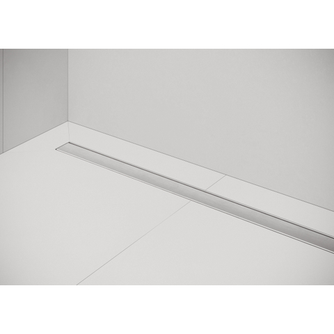 Easy Drain Compact 30 FF zero caniveau de douche plaque simple avec évacuation latérale 6x90cm inox 2302612