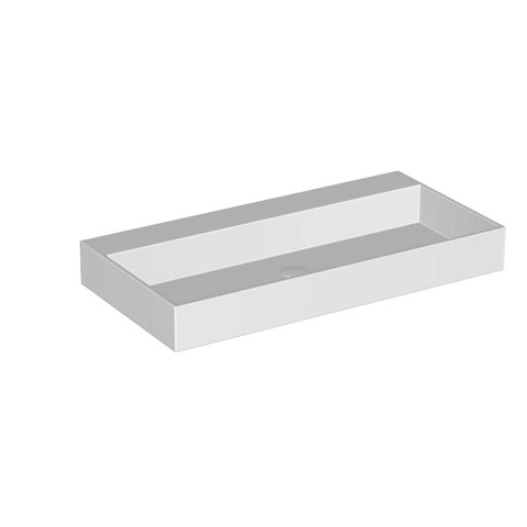 Ink United lavabo - 90x45x11cm - sans trou de robinet - blanc mat SW207328