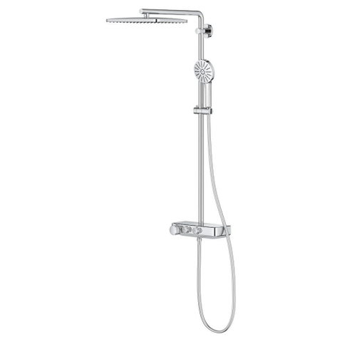 GROHE Vitalio Joy+ doucheset - 35x23cm - rechthoek - thermostatisch - SmartControl - chroom SW1590102