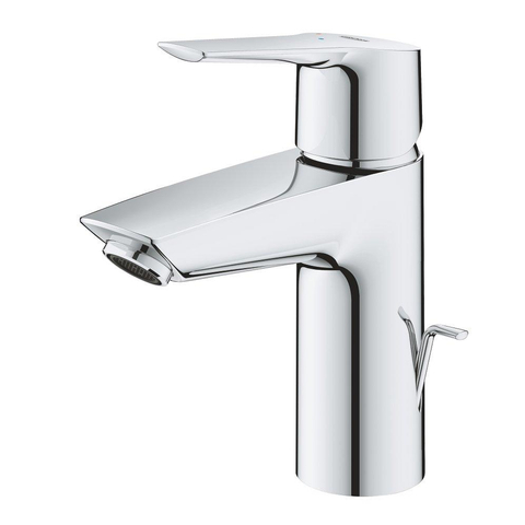 Grohe Start QuickFix Mitigeur de lavabo - apparent - bec de 10.9cm - taille S - vidage à tirette - chrome SW706675