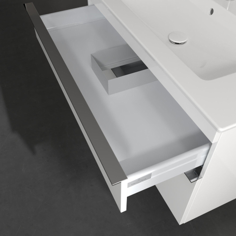 Villeroy & Boch venticello wastafelonderkast - 95.3x59cm 2x lade - glans wit GA53295