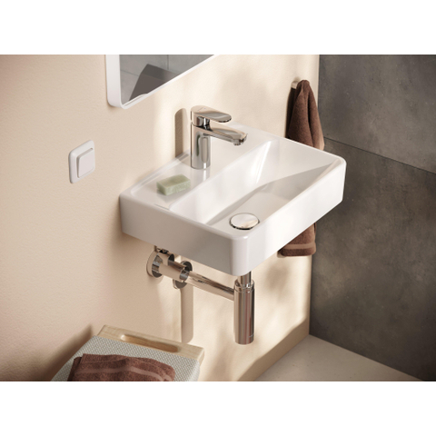 Hansgrohe Vernis Blend 1-gats wastafelkraan - 100 zonder waste - voorsprong 10.8cm - hoogglans chroom SW651354