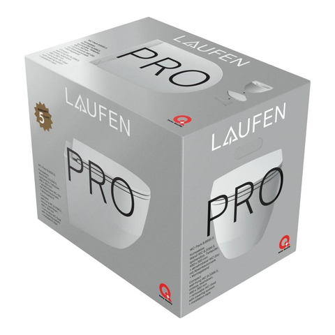 Laufen Pro hangtoilet – compact – Rimless – diepte 36 x 49 cm – met softclose Slimseat zitting – glans wit SW97462