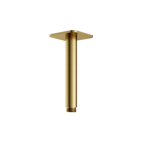 Hotbath Gal Plafondbuis - 15 cm - PVD - geborsteld messing (goud) SW656320