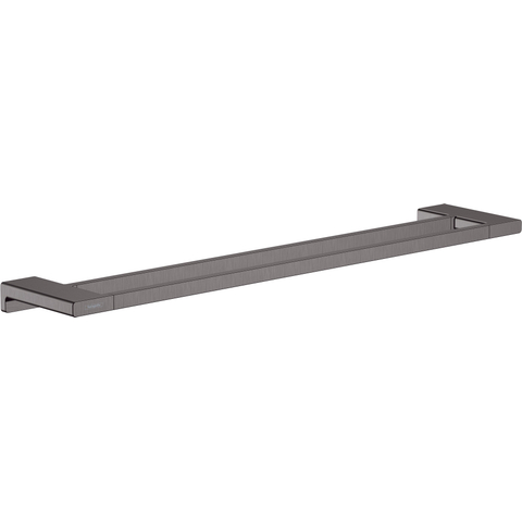 Hansgrohe AddStoris Q handdoekhouder wand dubbel - 65 - geborsteld zwart chroom (antraciet) SW651130