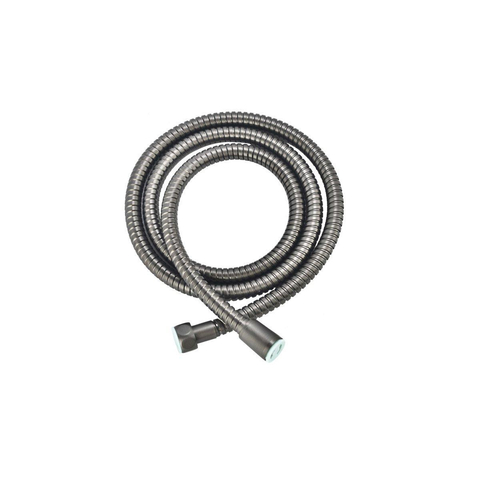 Fortifura Calvi Handdoucheset - ø12 - rond - 3 straalsoorten - met houder - met anti twist slang - 150cm - PVD - geborsteld gunmetal (antraciet) SW1159482
