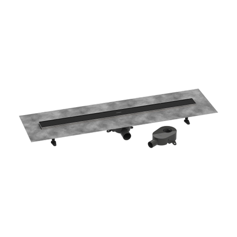 Hansgrohe RainDrain Go Douchegoot - 100cm - standaard/vlakke installatie - betegelbaar - mat zwart SW1590469
