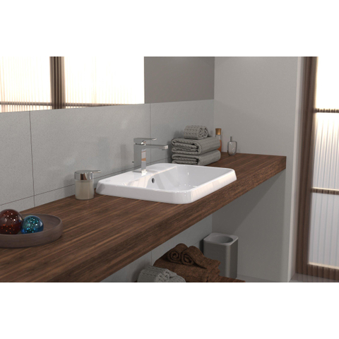 Villeroy & Boch Architectura Lavabo encastré - 600 x 450 x 170 mm - Blanc Alpin CeramicPlus - avec trop-plein - non poli SW762325