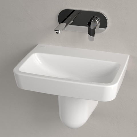 Villeroy & Boch O.novo fontein - 50x37cm - zonder kraangat - zonder overloop - White Alpine (glans wit) SW448489