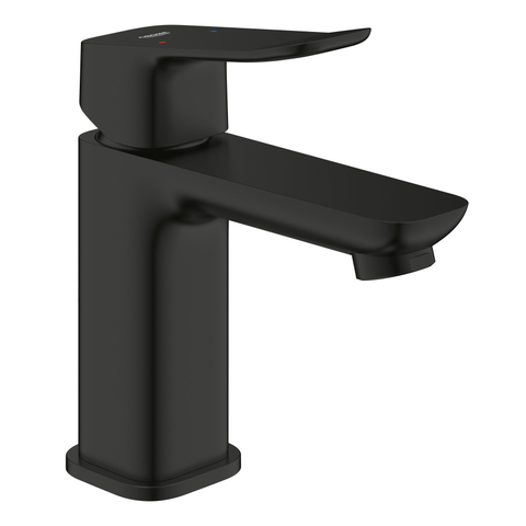 GROHE Dice mitigeur lavabo - s-size - sur plage - saillie 10.6cm - bonde clic-clac - noir mat SW1440587