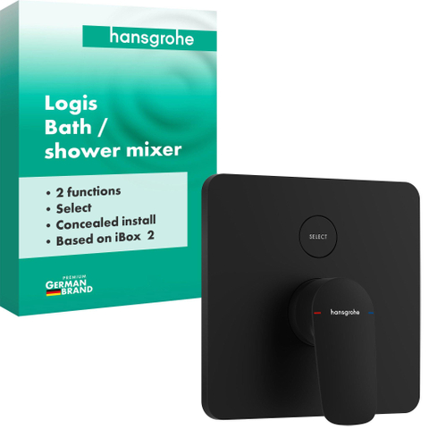 Hansgrohe Logis inbouw badmengkraan iBox Universal 2 mat zwart SW1567308