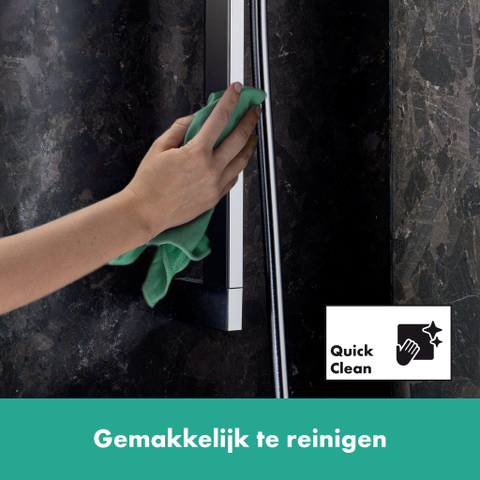 Hansgrohe Unica Glijstang E Puro - 90cm easy slide en isiflex - doucheslang - 160cm - hoogglans chroom SW918523