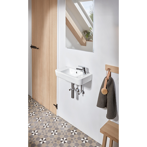 Villeroy & Boch O.novo fontein - 50x25cm - 1 kraangat R - met overloop CeramicPlus - White Alpine (glans wit) SW448396