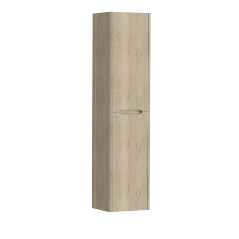 H&R badmeubelen Juice Hoge Kast - 40x35x170cm - met ronde hoeken - 2 deuren - linksdraaiend - french oak SW875789