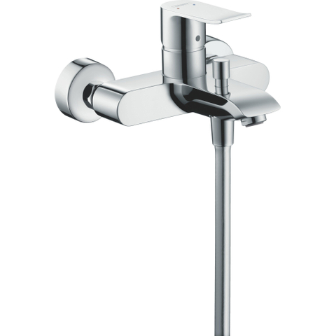 Hansgrohe Metris Badkraan - met omstel en koppelingen - hoogglans chroom 0450938