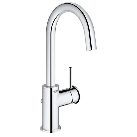Grohe Start Classic Waterbesparende Wastafelkraan - L-Size - met afvoerplug - hoge draaibare uitloop - chroom SW206981