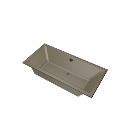 Xens Kristal baignoire à encastrer rectangulaire sans vidage avec trop-plein 235 litres 160x75x48/55cm argile acrylique SW378419