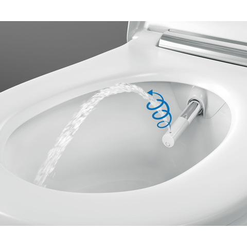 Geberit AquaClean Sela Douche Wc - 37.5x56.5cm - softclose - keratect - alpine - glans wit SW258981